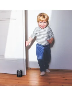 3 x Türstopper "Stern" in Schwarz/ Weiß - (H)8 x Ø7,5 cm