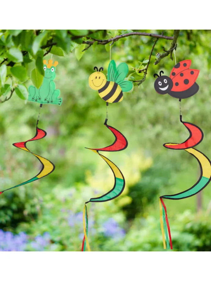 3 x Windspiel in Bunt