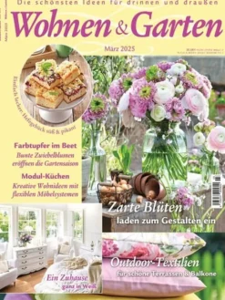 12 x WOHNEN & GARTEN Zeitschrift (Gutschein für Jahres Abo)