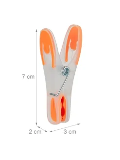 75 x Wäscheklammern in Bunt