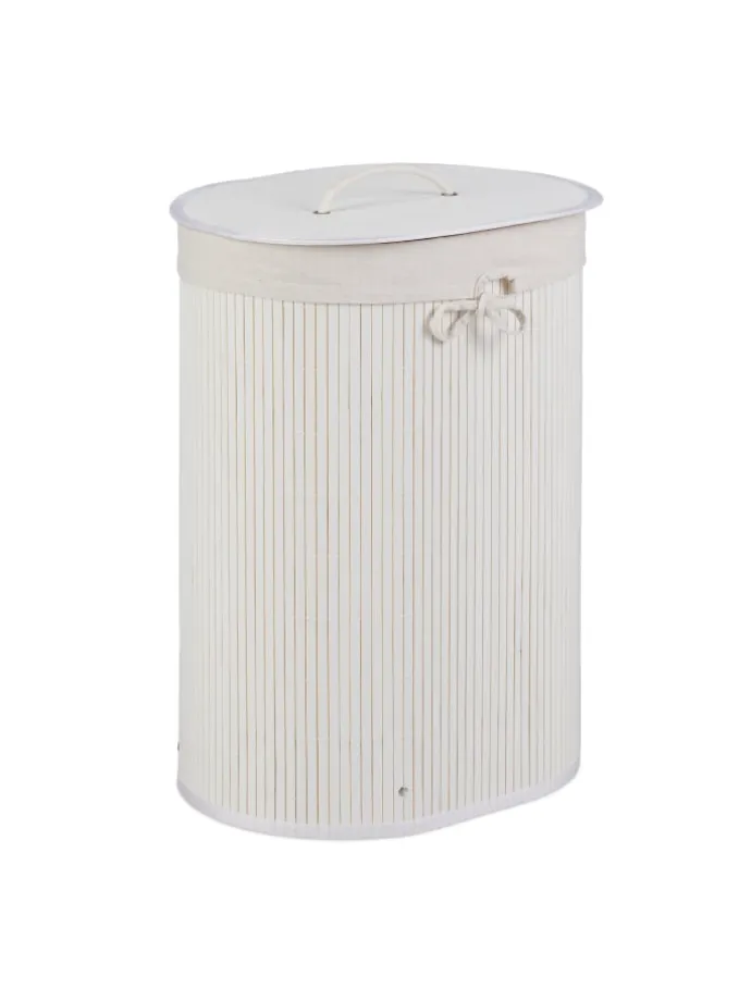 2 x Wäschekorb in Weiß - (B)42 x (H)55 x (T)32 cm