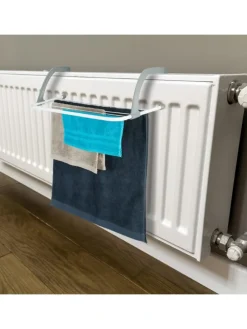 3 x Wäscheständer in Weiß/ Grau - (B)51 x (H)16 x (T)51 cm