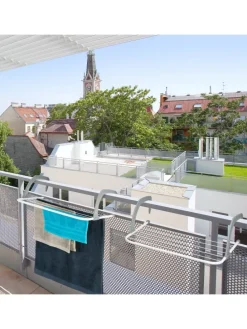 3 x Wäscheständer in Weiß/ Grau - (B)51 x (H)16 x (T)51 cm