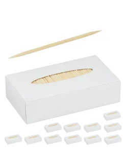 12000 x Zahnstocher in Natur - (L)6,5 cm