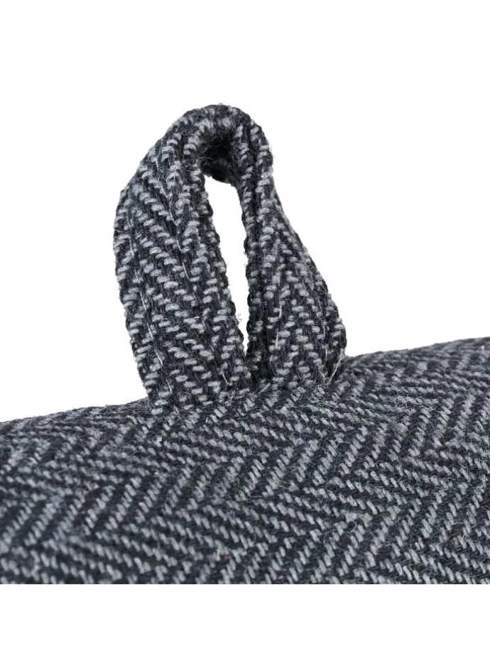 2 x Zugluftstopper "Stern" in Grau - 76 cm