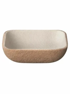 Ablageschale "Herba" in Beige - (B)10 x (H)3 x (T)10 cm