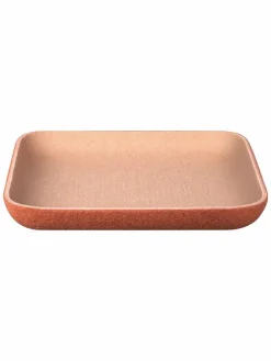 Ablageschale "Herba" in Braunrot - (B)25 x (H)25 x (T)3 cm