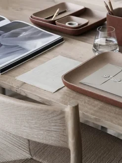 Ablageschale "Herba" in Braunrot - (B)25 x (H)25 x (T)3 cm