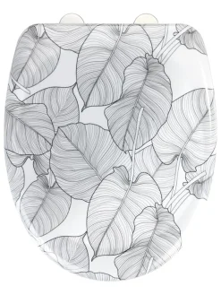 Absenkautomatik-WC-Sitz "Samoa" in Weiß/ Grau