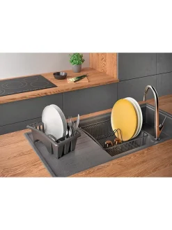 Abtropfgestell ''Aquatex'' in Grau - (B)35 x (H)30 x (T)12 cm