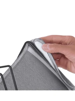 Abtropfgestell ''Lava'' in Schwarz - (B)30 x (H)14 x (T)17 cm