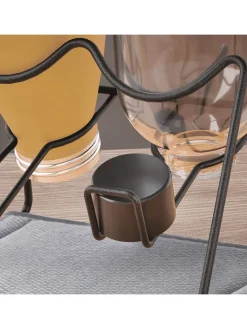 Abtropfgestell ''Lava'' in Schwarz - (B)30 x (H)14 x (T)17 cm