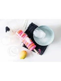 Abwaschschwamm ''Crazy Curls'' in Orange/ Rosa - (B)6 x (H)26 x (T)6 cm