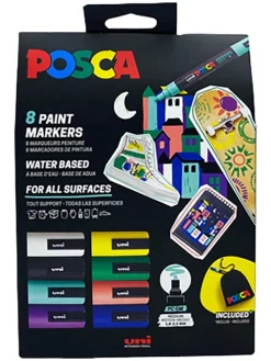 Acryl-Farbmarker "Uni Posca" - 8 Stück