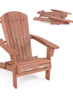 Adirondack Stuhl klappbar in Braun