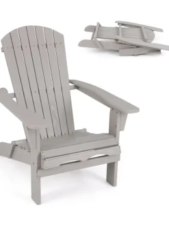 Adirondack Stuhl klappbar in Grau