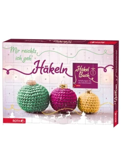 Adventskalender - Wollkram - gefüllt, Häkelnadeln, Wolle, Anleitung in Bunt