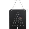 Adventskalender "Abeto" in Schwarz - (B)25 x (H)45 x (T)0,20 cm