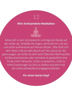 Adventskalender in der Dose. 24 kleine Yoga-Auszeiten für den Advent