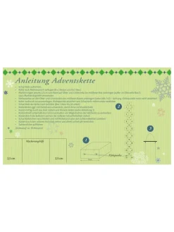 Adventskalender Rohling zum Gestalten und Füllen, 24er Boxen-Kette in Weiß