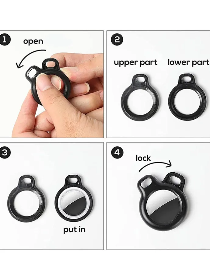 AirTag-Band in Weiß