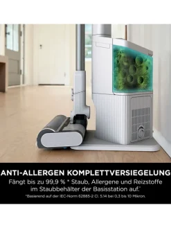 Akku Staubsauger BU3521EU Clean & Self-Empty in weiß