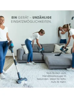 Akku Staubsauger mit Schmutzsensor Sense IQ in Grau