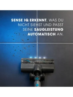 Akku Staubsauger mit Schmutzsensor Sense IQ in Grau