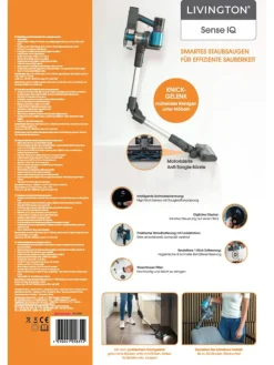 Akku Staubsauger mit Schmutzsensor Sense IQ in Grau