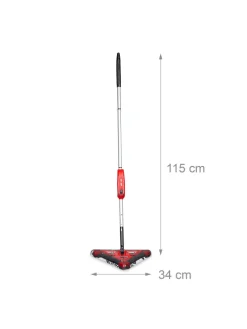 Akkubesen in Rot - (B)34 x (H)115 cm