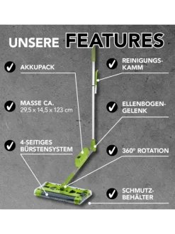 Akku-Besen Swivel Sweeper G2 - kabellos und wiederaufladbar