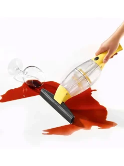 Akku-Fensterreiniger 3,7 V in Gelb mit Verlängerungsstange