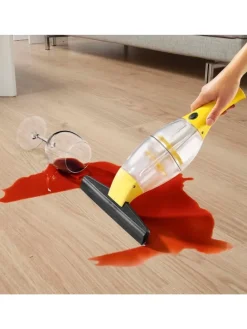 Akku-Fensterreiniger 3,7 V in Gelb mit Verlängerungsstange