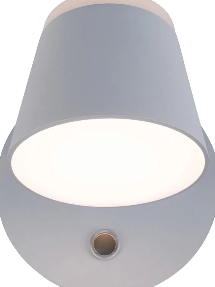 Akku-LED-Wandleuchte "Tondo" in Weiß - (B)14,5 cm