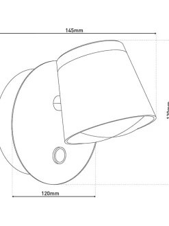 Akku-LED-Wandleuchte
