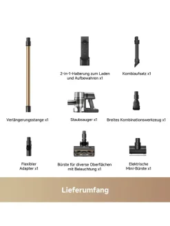 Akku-Staubsauger ''S5'' in Schwarz/ Gold