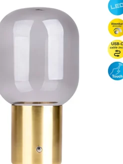 Akku-Tischleuchte "Albero" in Gold - EEK G (A bis G)