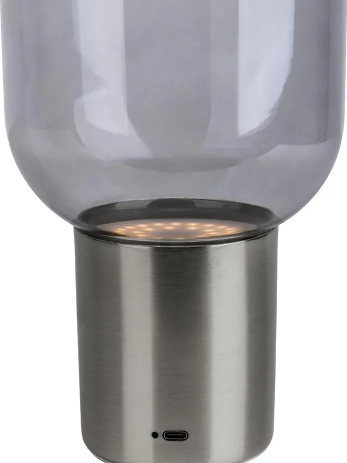 Akku-Tischleuchte "Albero" in Silber - EEK G (A bis G)