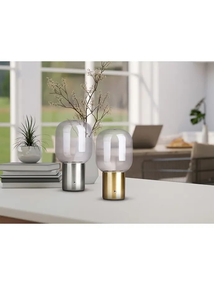 Akku-Tischleuchte "Albero" in Silber - EEK G (A bis G)