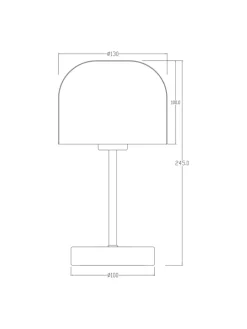 Akku-Tischleuchte BREV in Rosa