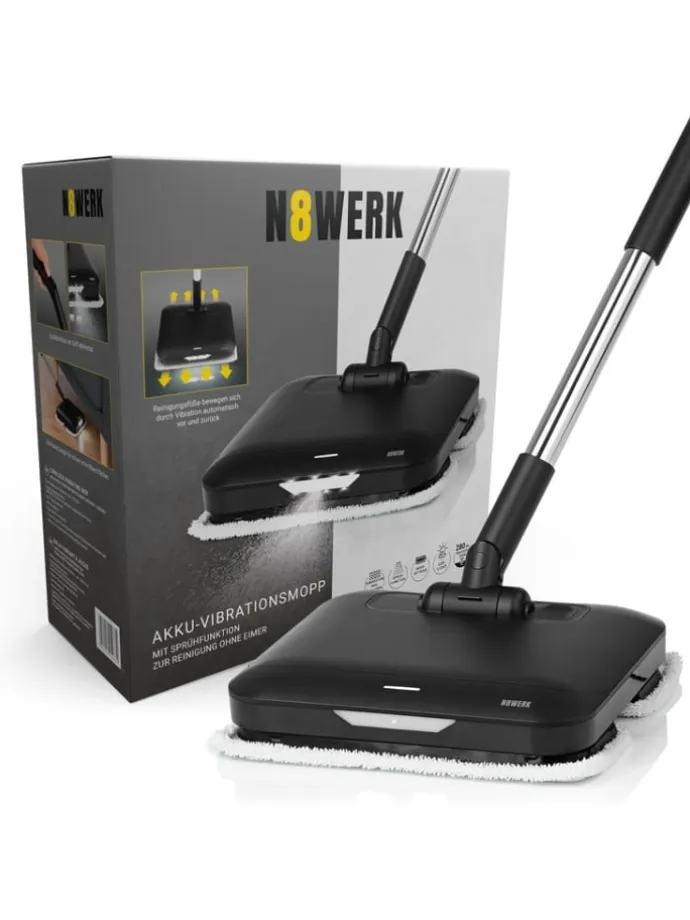 Akku-Vibrationsmopp Midnight Black Edition