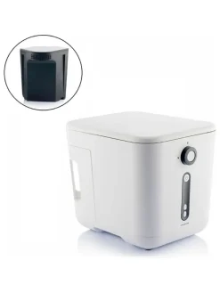 Aktivkohlefilter für Küchenkomposter in Schwarz - (B)18 x (H)18 cm