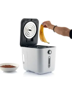 Aktivkohlefilter für Küchenkomposter in Schwarz - (B)18 x (H)18 cm