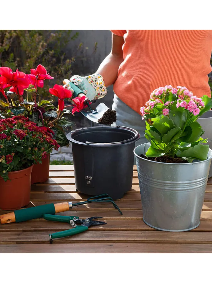 Aktivkohlefilter für Küchenkomposter in Schwarz - (B)18 x (H)18 cm