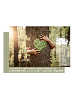 Akustikpaneel 3er Set (B/H/T: 40x80x2 cm) in anthrazit und Eiche Nachbildung