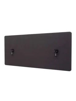 Akustik-Tischtrennwand G75, 60x140cm braun-grau