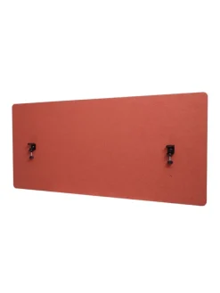 Akustik-Tischtrennwand G75, 60x140cm braun