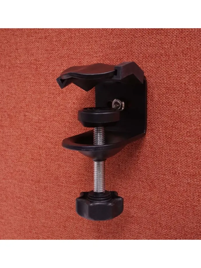 Akustik-Tischtrennwand G75, 60x140cm braun