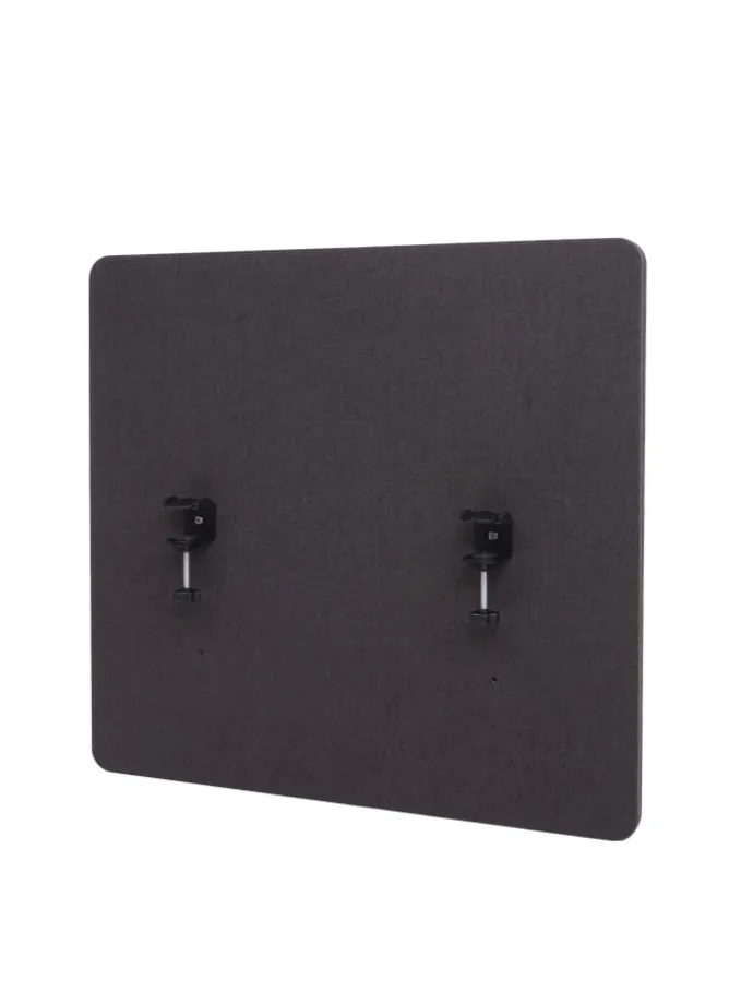 Akustik-Tischtrennwand G75, 60x65cm braun-grau