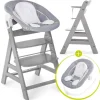 Alpha Plus Grey Newborn Set - 3-tlg. Hochstuhl in grau